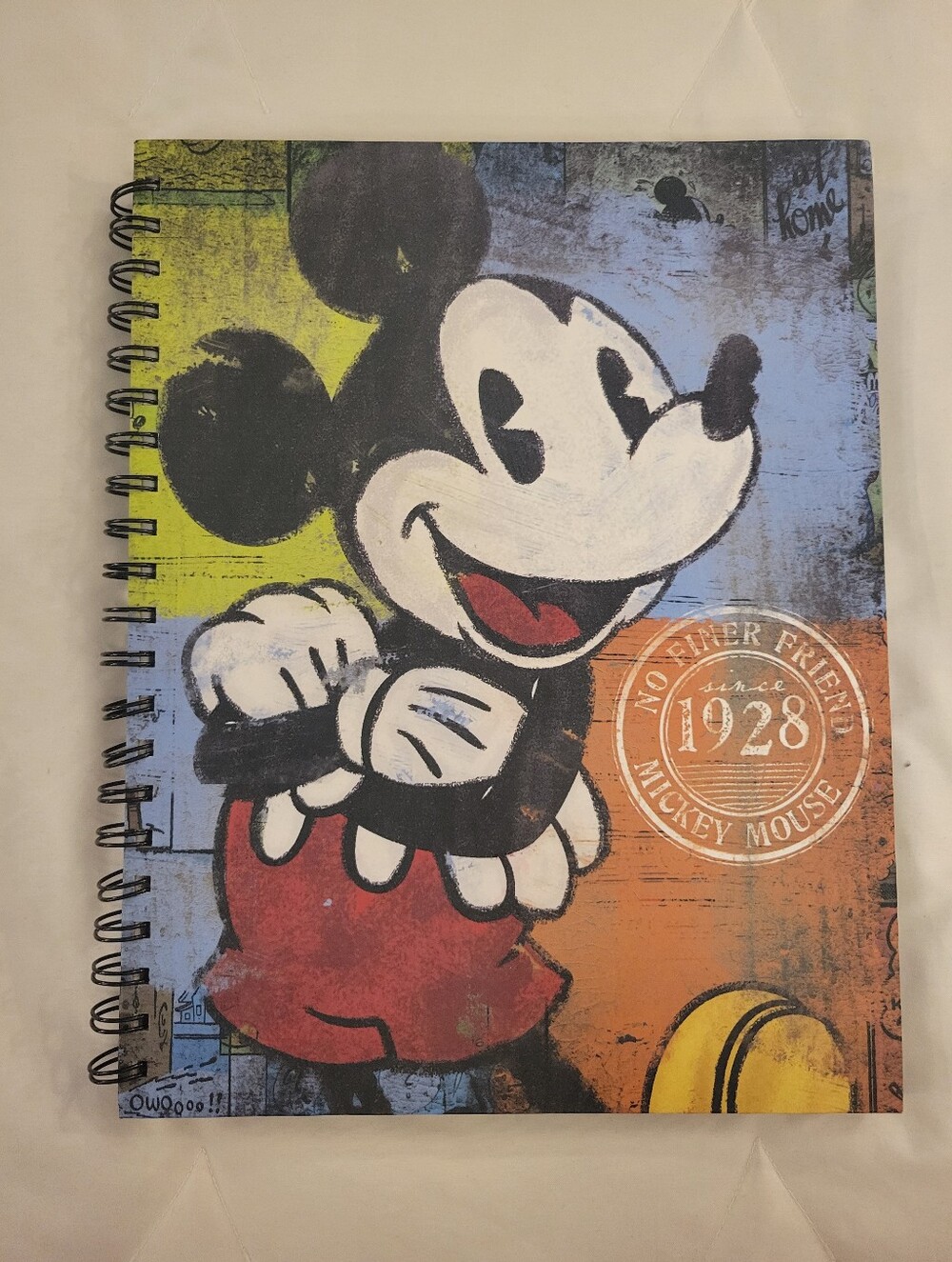 Disney Mickey Mouse Spiral Notebook - Stiff Cardboard Cover